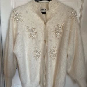 Vintage Angora Sweater Jacket